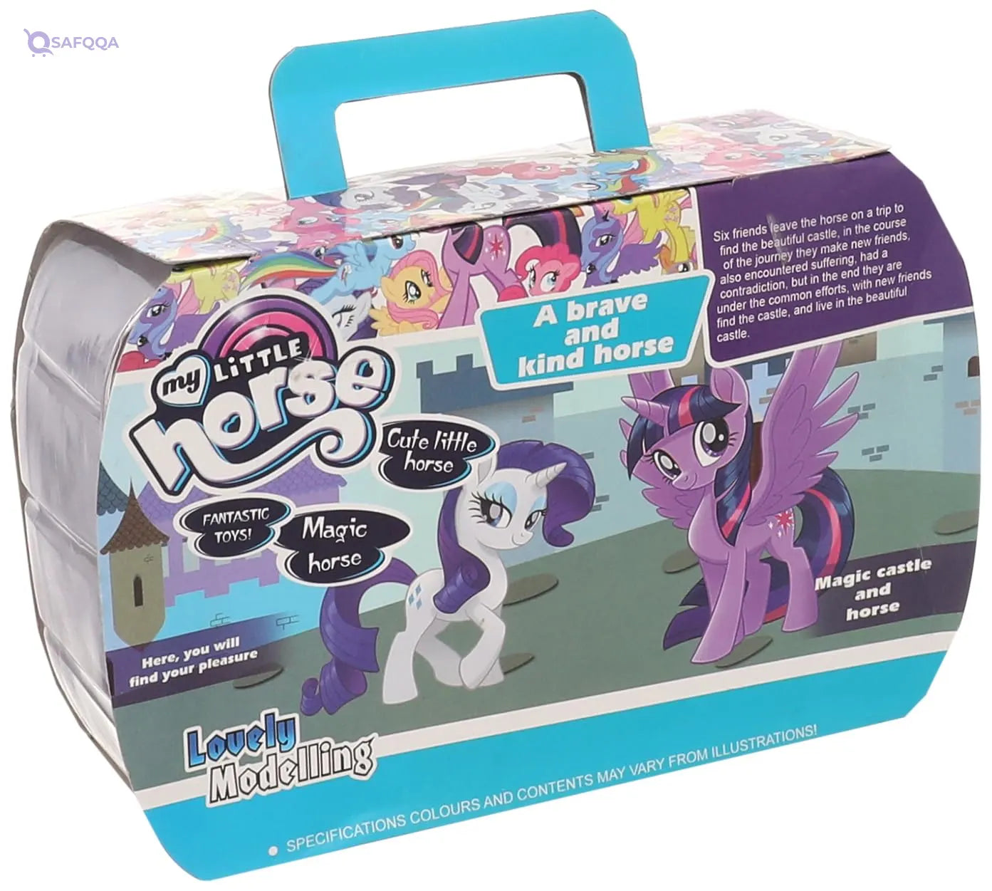 My Little Horse SM2034 Pony Suitcase Toy - Multi Color - Safqqa