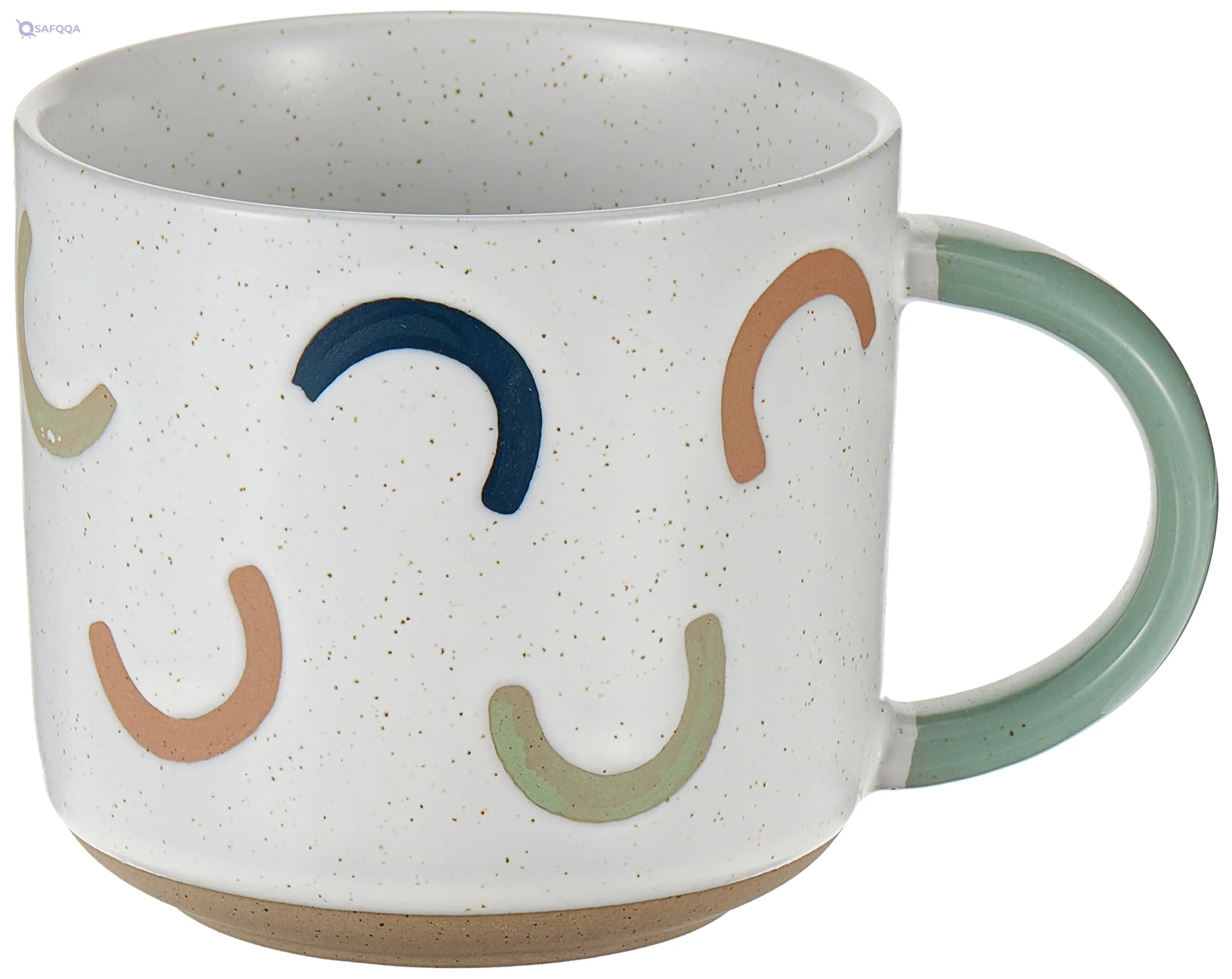 Prickly Pear Rainbow Mug – 350 ml Colorful Ceramic Cup - Safqqa