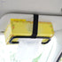 Car tissue paper box holder Auto rear seat headrest support Hold Clip Sun Visor Tissue Box Holder,Car Mount Organizer (Black) - Safqqa Egypt