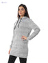 Hairline Stripes Kangaroo Pockets Drawstring Hoodie For Women,Long sleeves with ribbed cuffs for a snug fit.. - Safqqa