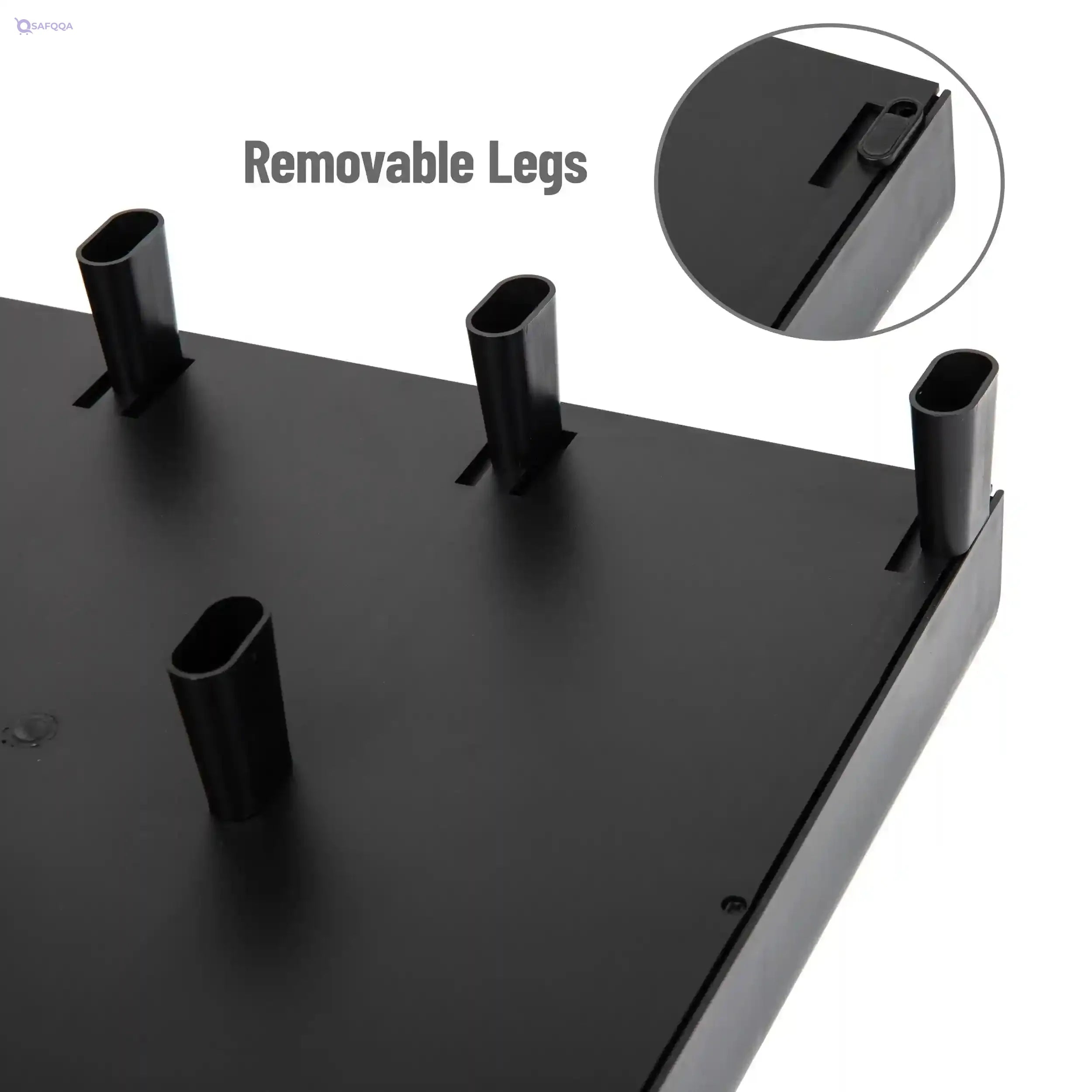 Mind Reader IMAC Monitor Stand and Desk Organizer with 3 Draws for Storage, 2-Pack, Black - Safqqa