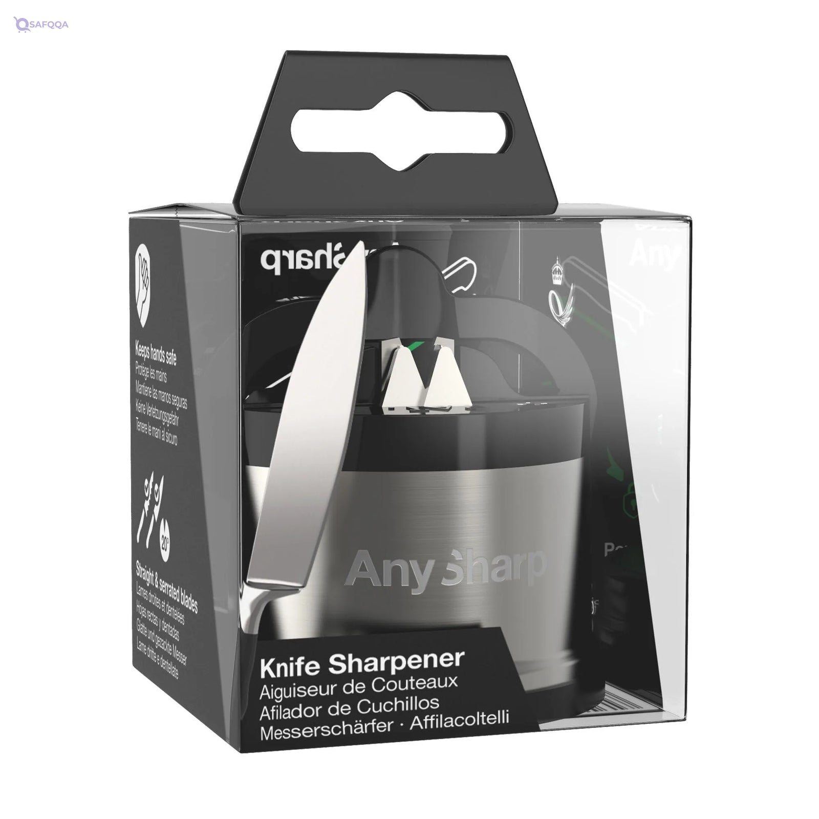 AnySharp Pro Metal Knife Sharpener – Handheld Precision Tool - Safqqa