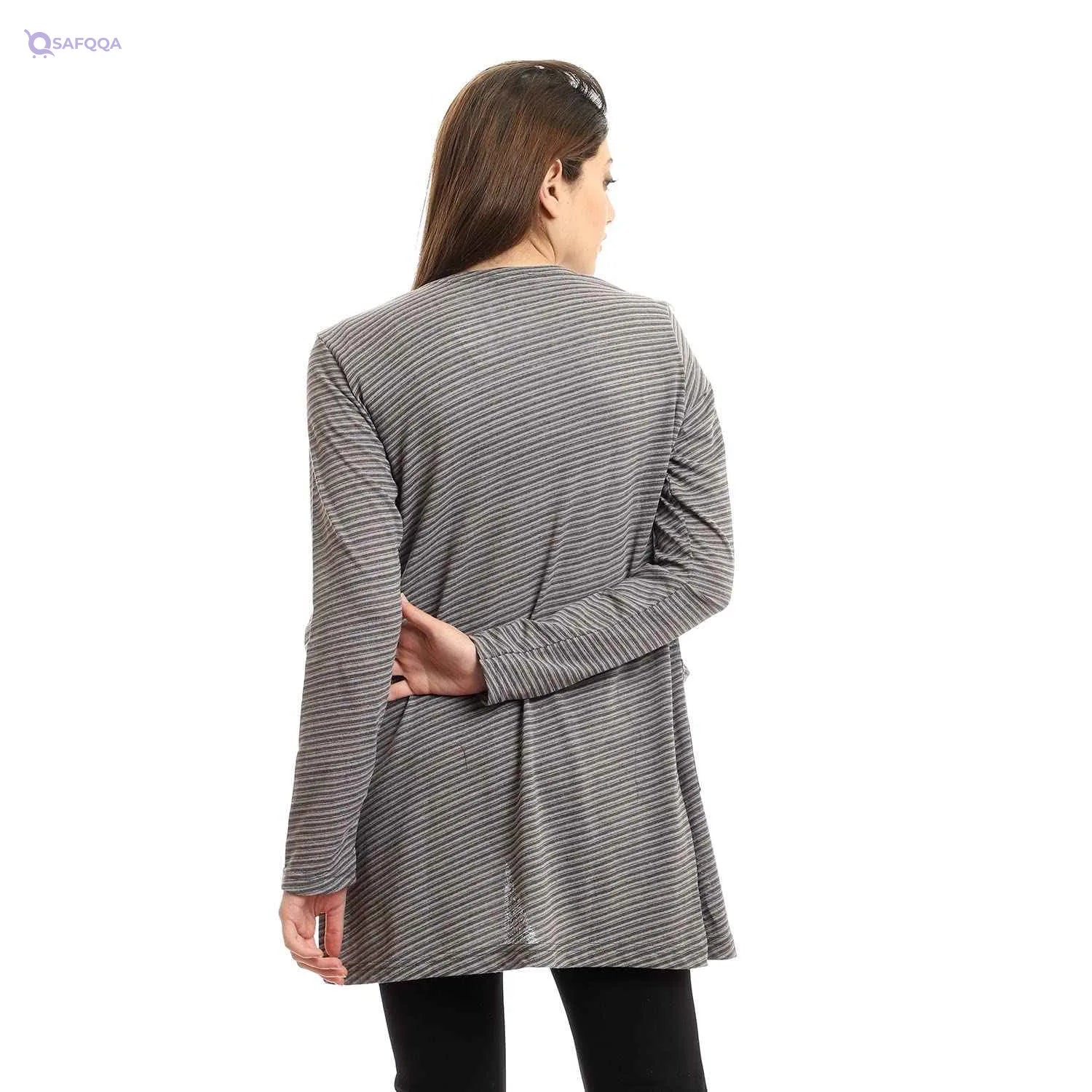 Kady Shades Full Sleeves Open Neckline Cardigan women - Safqqa Egypt