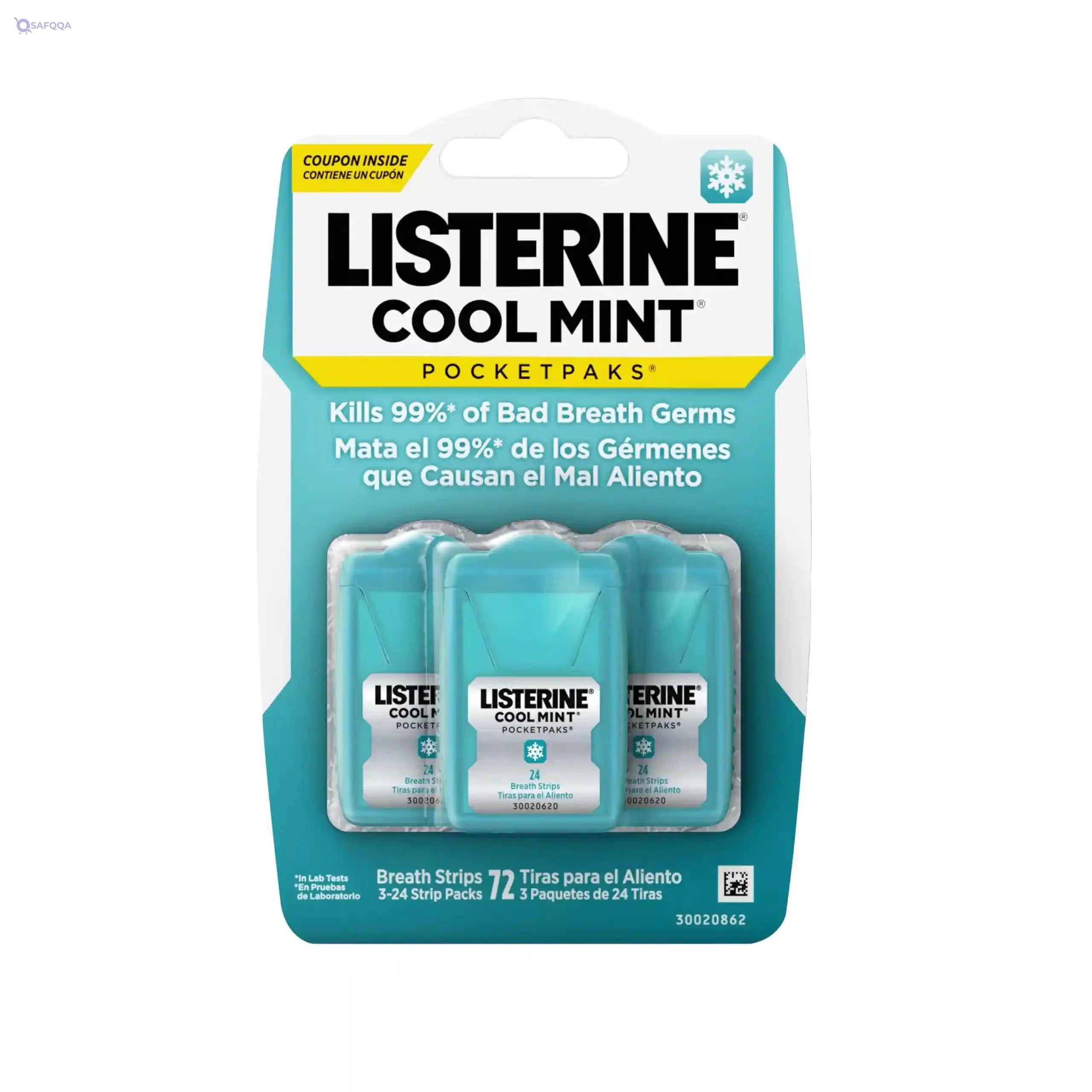 Listerine Floss Packs (Backend or Peggable) - Cool Mint - Safqqa Egypt