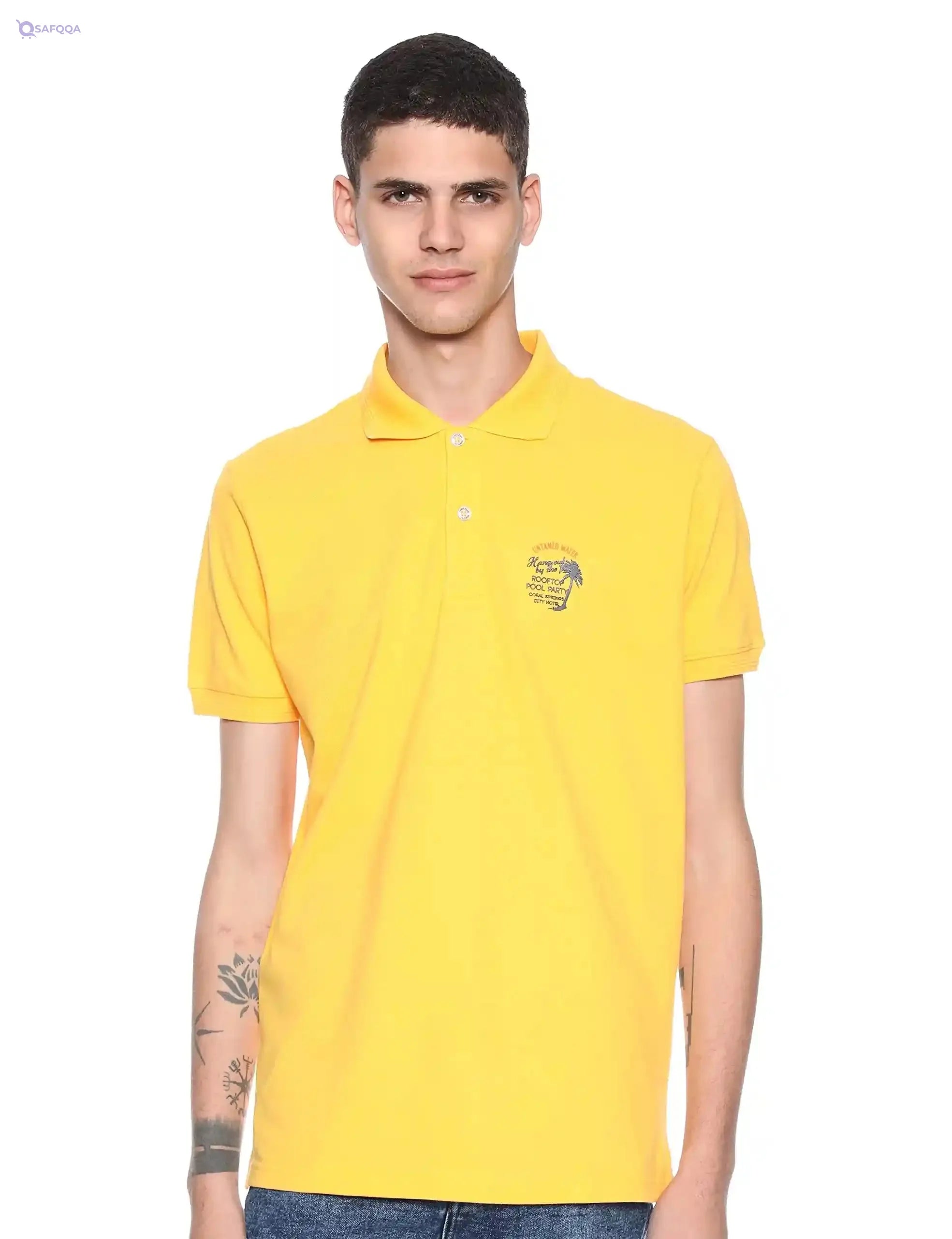 Town Team mens Town Team Chest Logo Polo Shirt Polo Shirt - Safqqa Egypt
