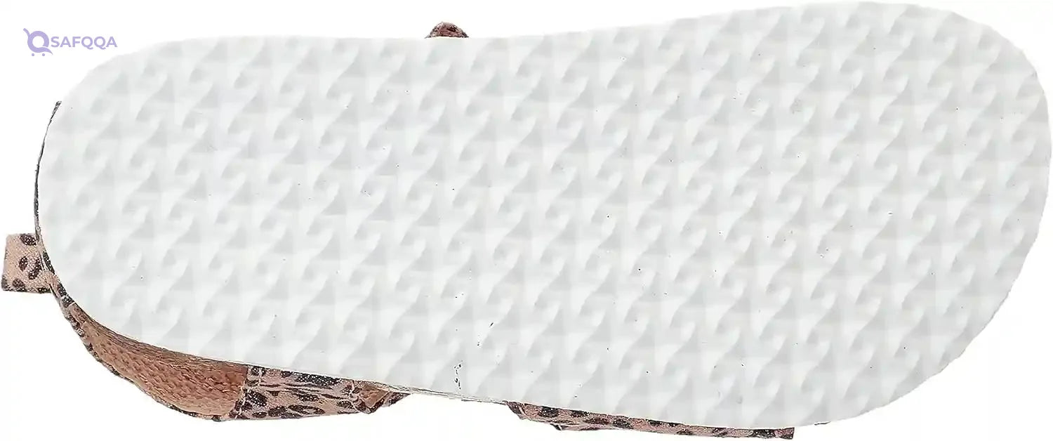 Sprox Leopard-Pattern Velcro-Strap Flat Sandals for Girls - Safqqa Egypt