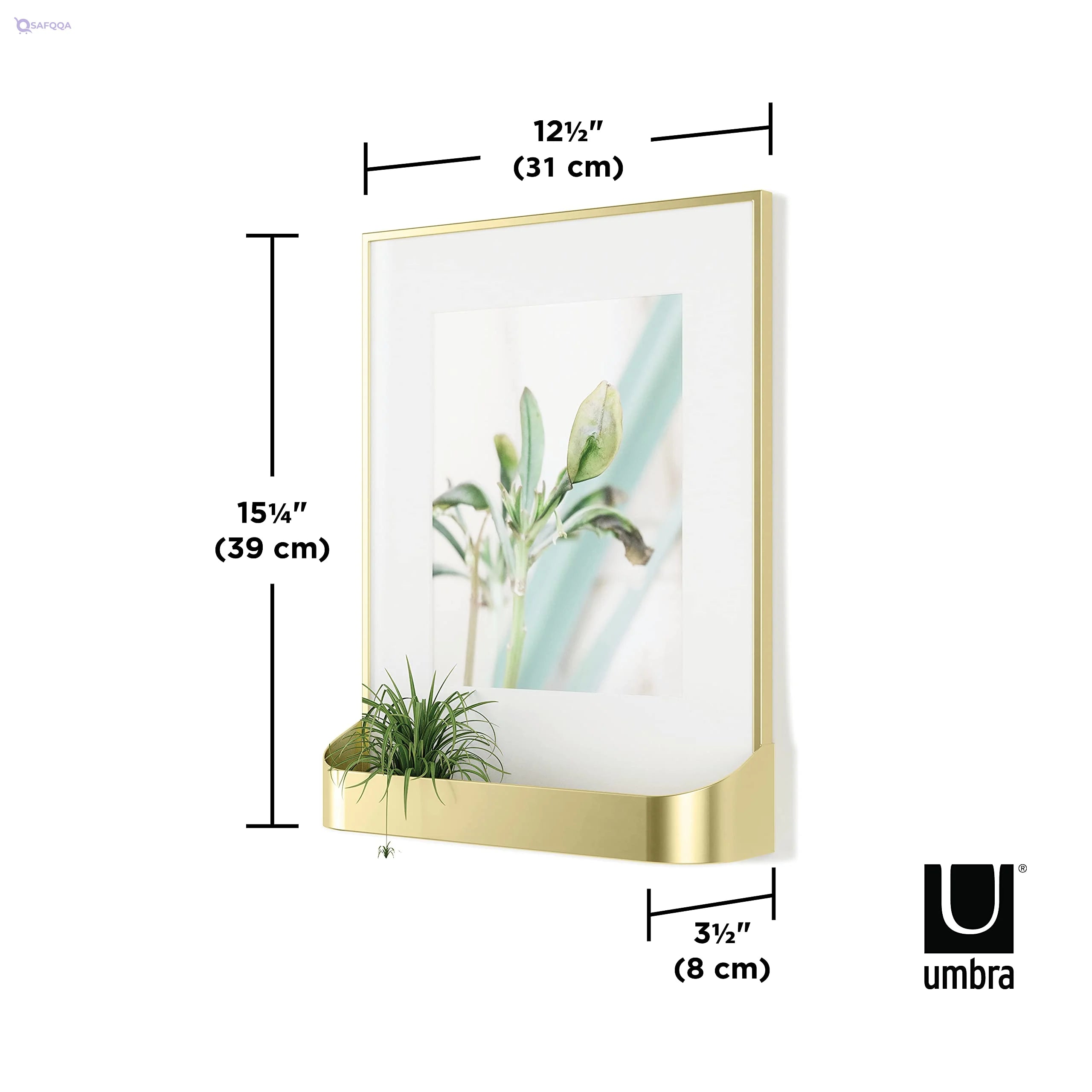 Umbra Wall Frames Made of Iron with Matte Brass Finish - Safqqa