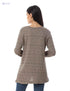 Jamila Women Hairline Stripes Front Pockets Long Sleeves Open Cotton Cardigan - Safqqa Egypt