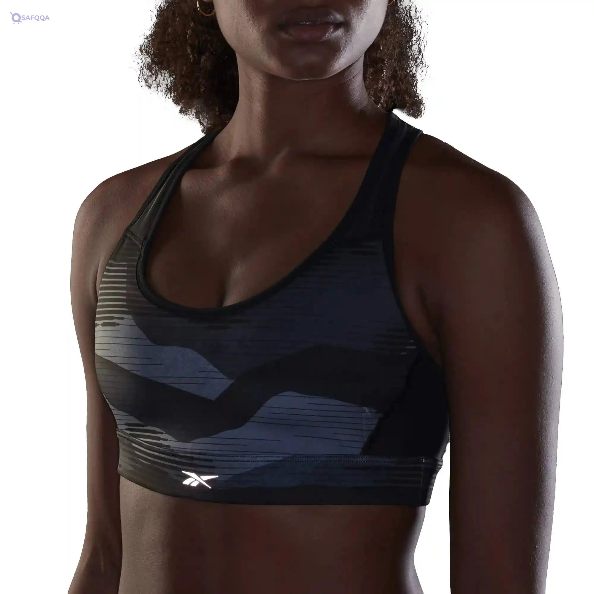 Reebok Women's Re Lux Racer Bra-AOP Sports Bra - Safqqa