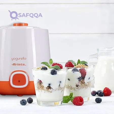 Ariete 621 Maker Container and one Liter Capacity for Yoghurt Yogurella-621, 20 W, White - Safqqa