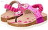 Bellino Flower Embellished Elastic Back Strap Thong Sandals for Girls- Damage Box - Safqqa Egypt