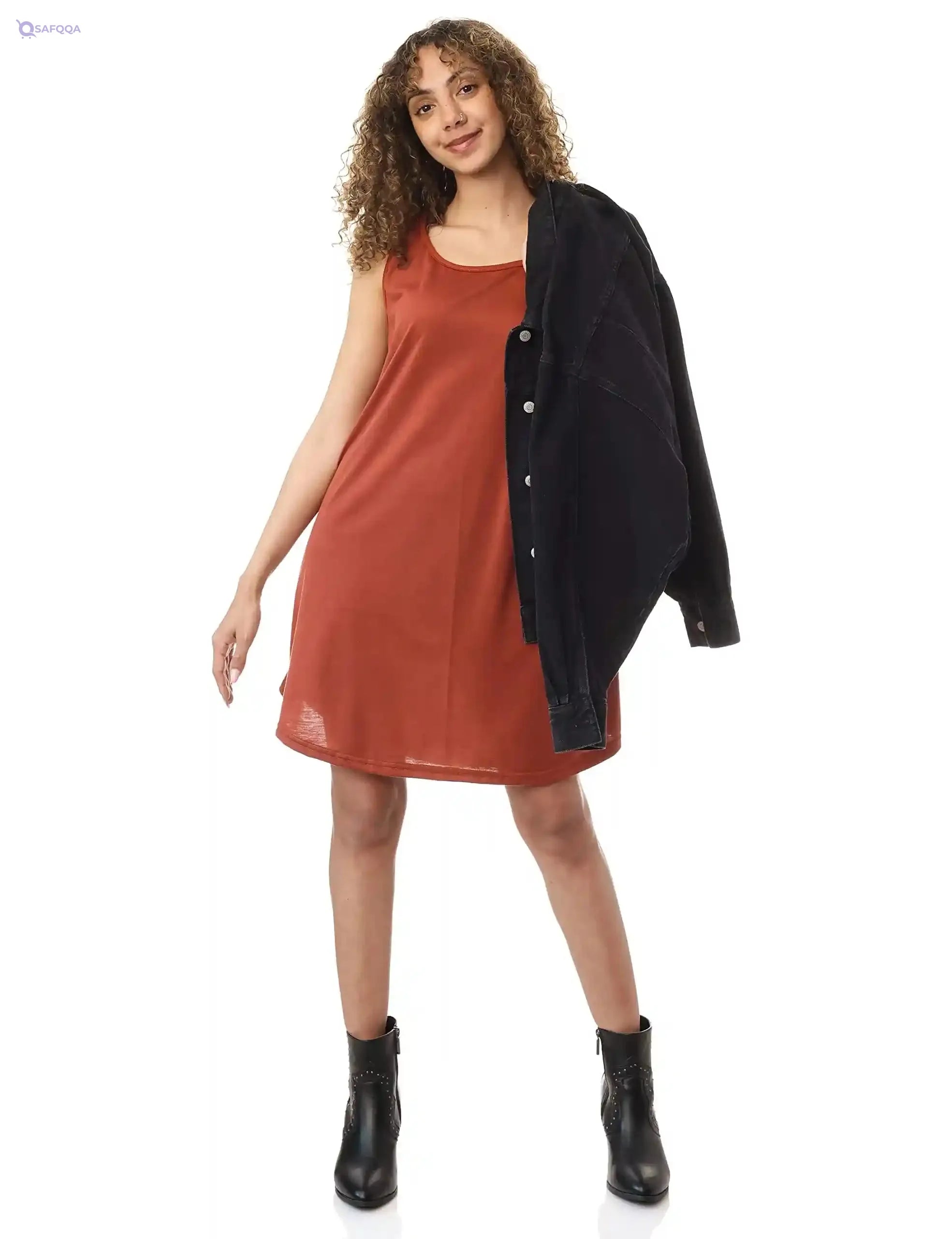 JAMILA Women Women Sleevless Short Dress - Safqqa Egypt