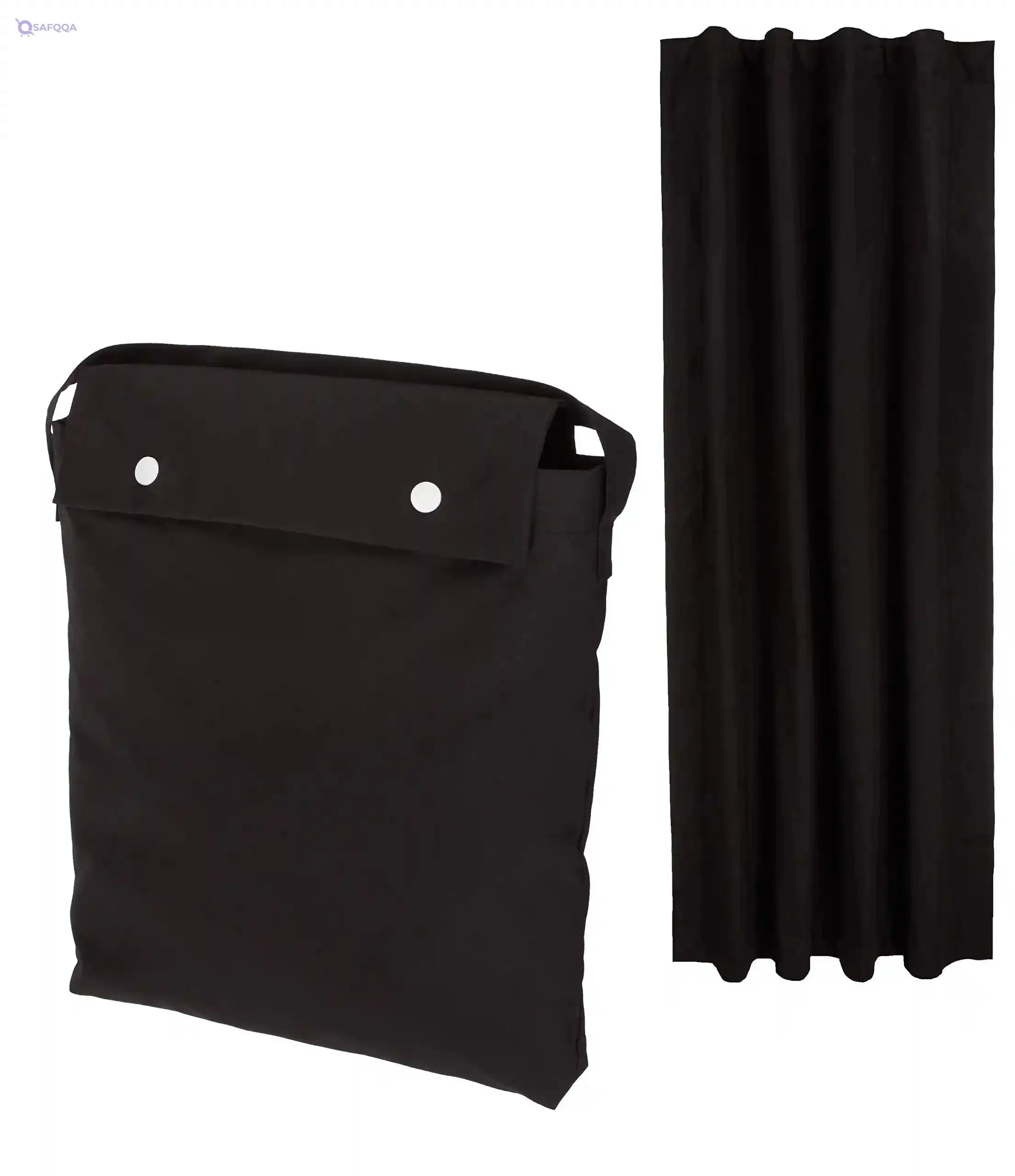 Generic Portable Blackout Curtain Shade , 50" W x 78"L, 1-Pack, Black - Safqqa