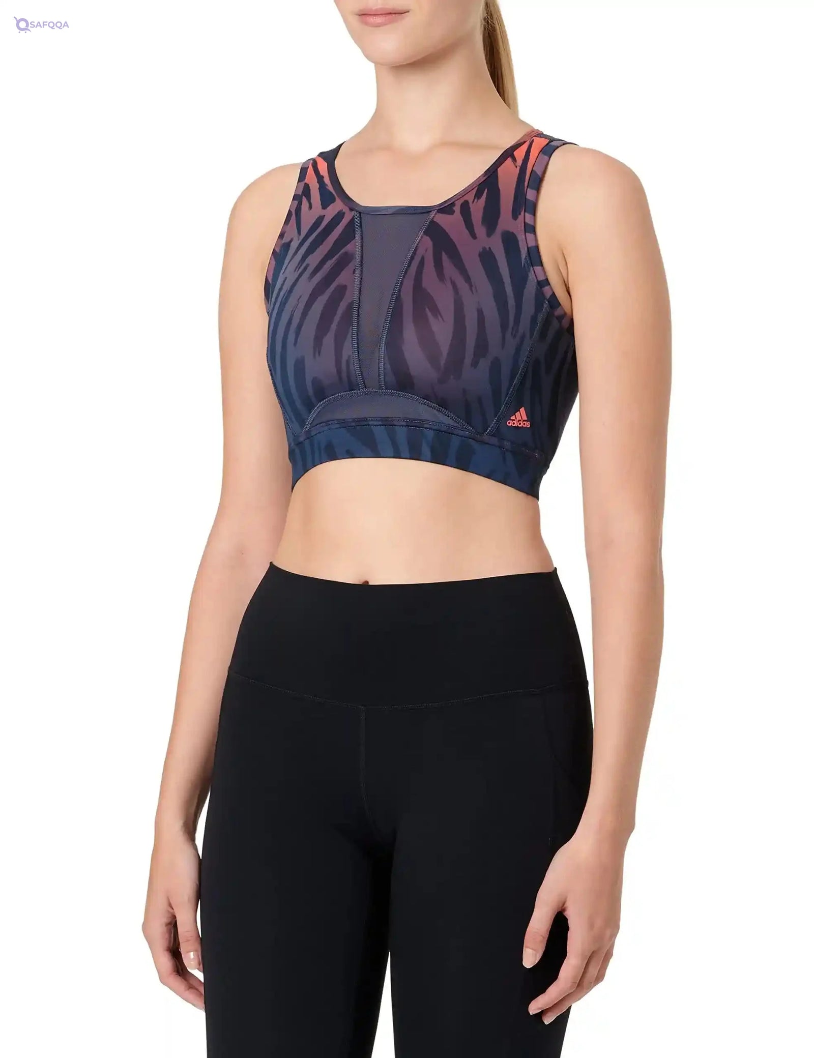 Adidas TRN TIGR AOP Training Semi-Turbo Workout Bra – Light Support - Safqqa