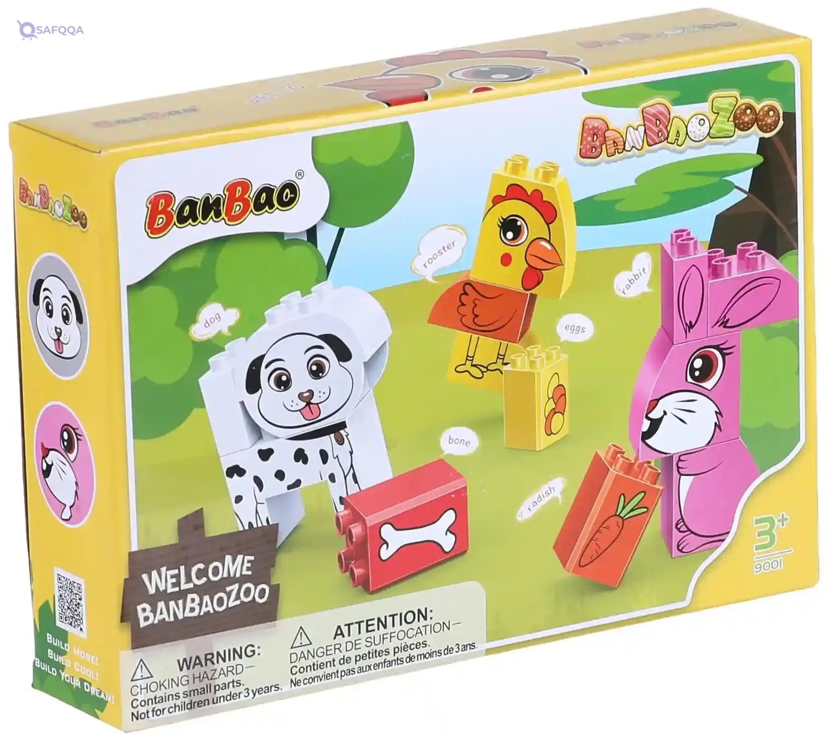 BanBao Zoo-Happy Farm Big Blocks for Toddlers - Safqqa Egypt