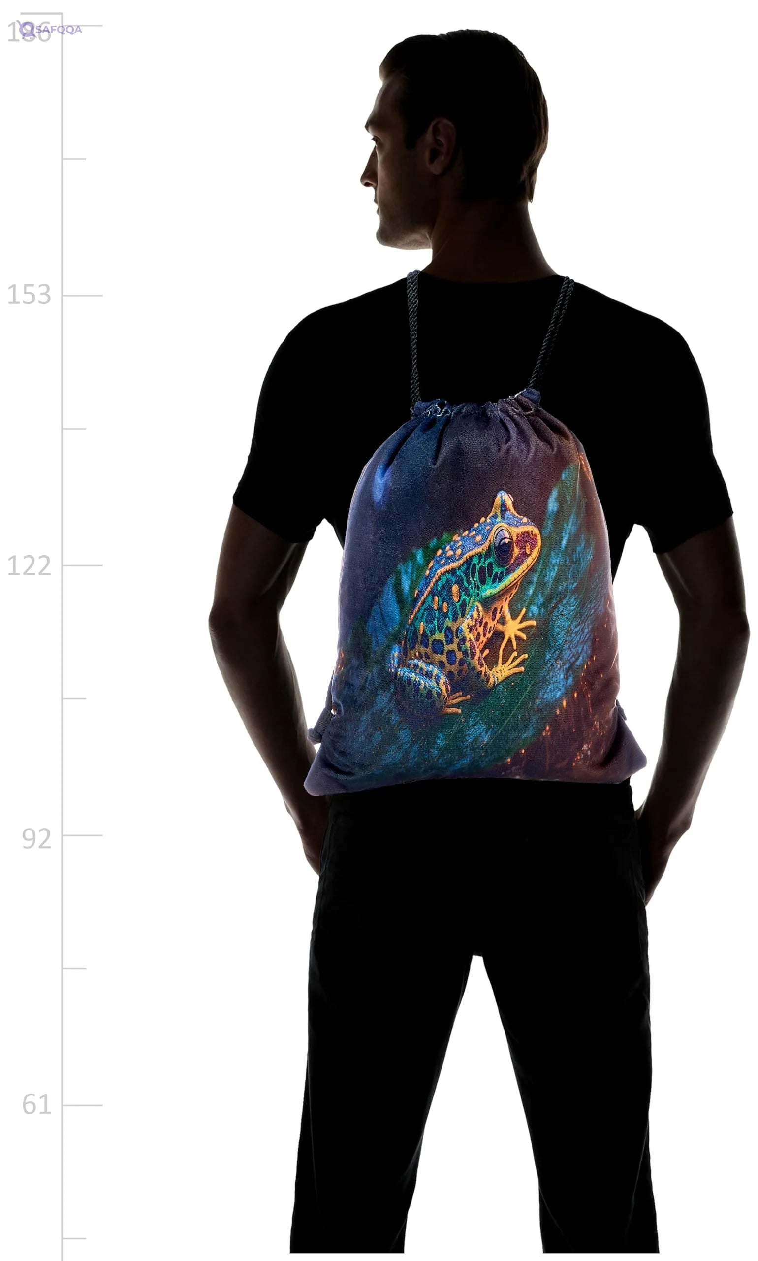 TAT DRAWSTRING BAG - 879, MultiColor, Large - Safqqa
