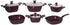 Top Chef 10-Piece Square Granite Cookware Set – Non-Stick & Durable (Pots 18/20/24/28 + Pan 26 + Tray 26 cm) - Safqqa