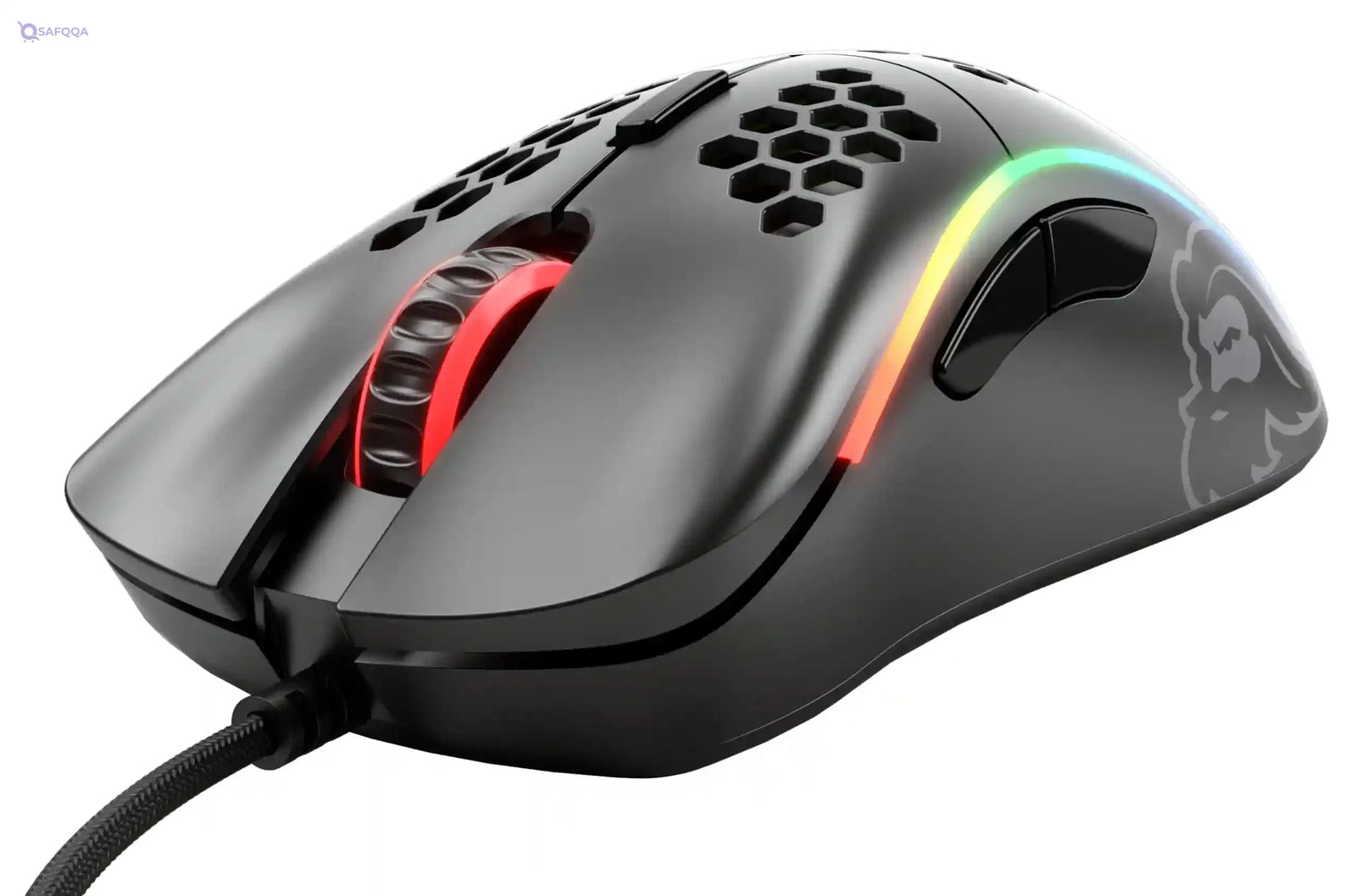 Glorious PC Gaming Race Black Gaming Mouse - Glorious Model D Gaming Mouse Honeycomb - Ultralight RGB Mouse - PC Mouse - Safqqa