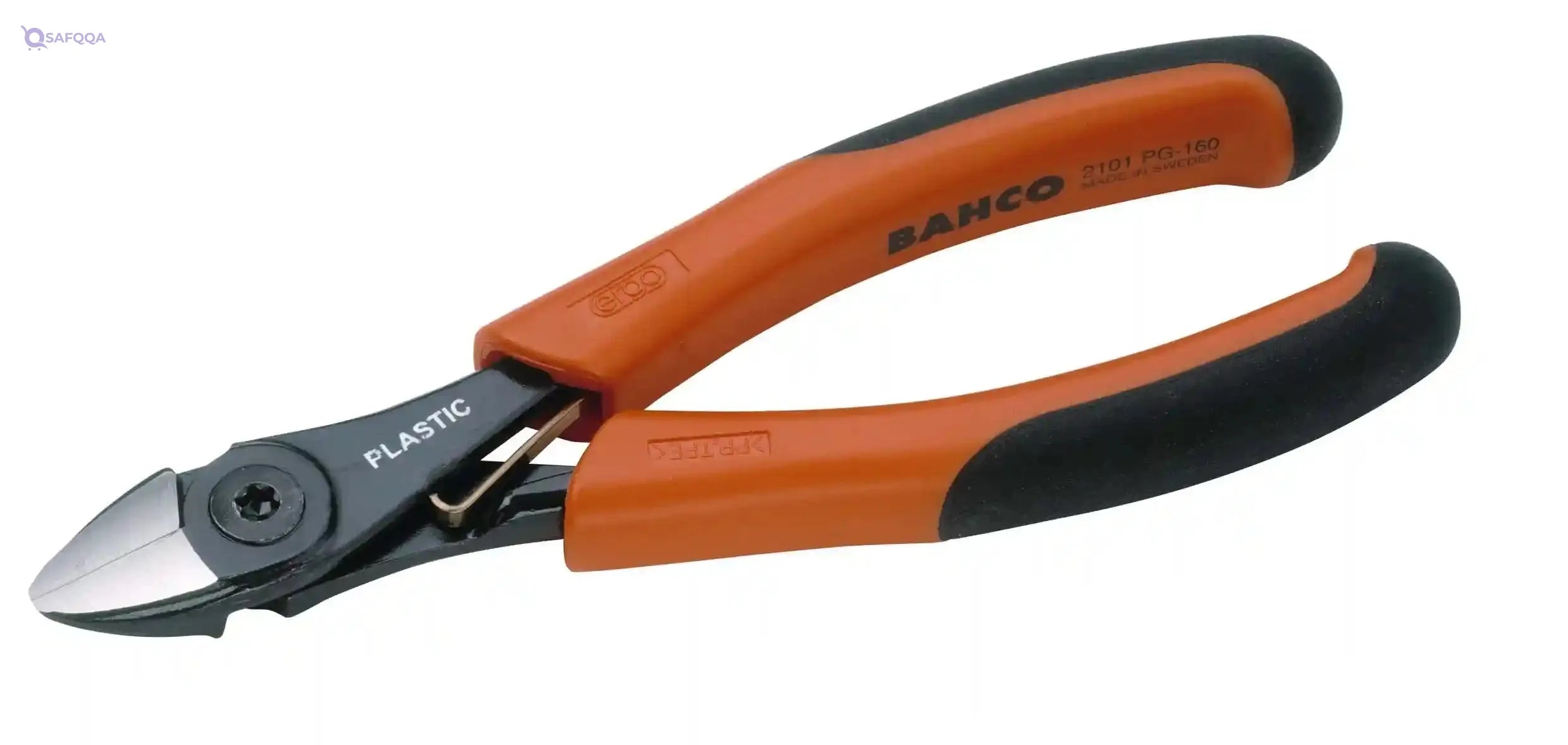 Bahco 2101PG-160 "Ergo" Side Cutting Pliers for Plastic, Multi-Colour, 160 mm - Safqqa