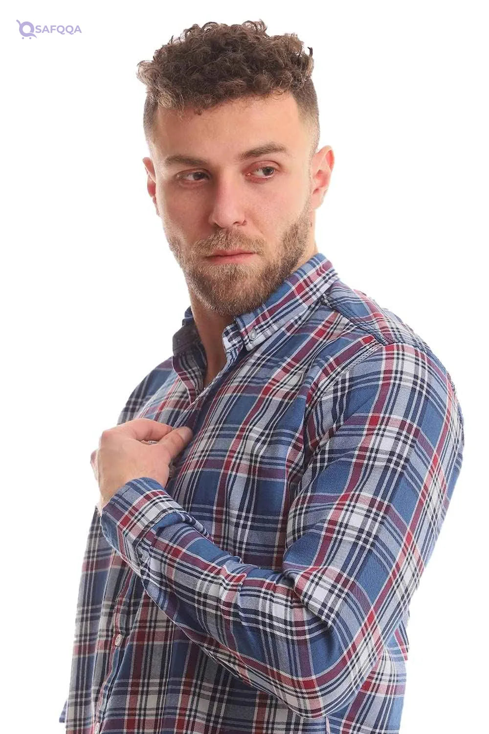 White Rabbit Mens Shirt- Red * Navy - Safqqa Egypt
