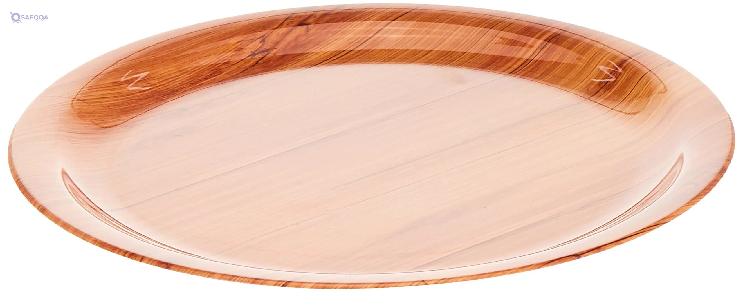 Servewell Melamine Dinner Plate – Wooden Design - Safqqa