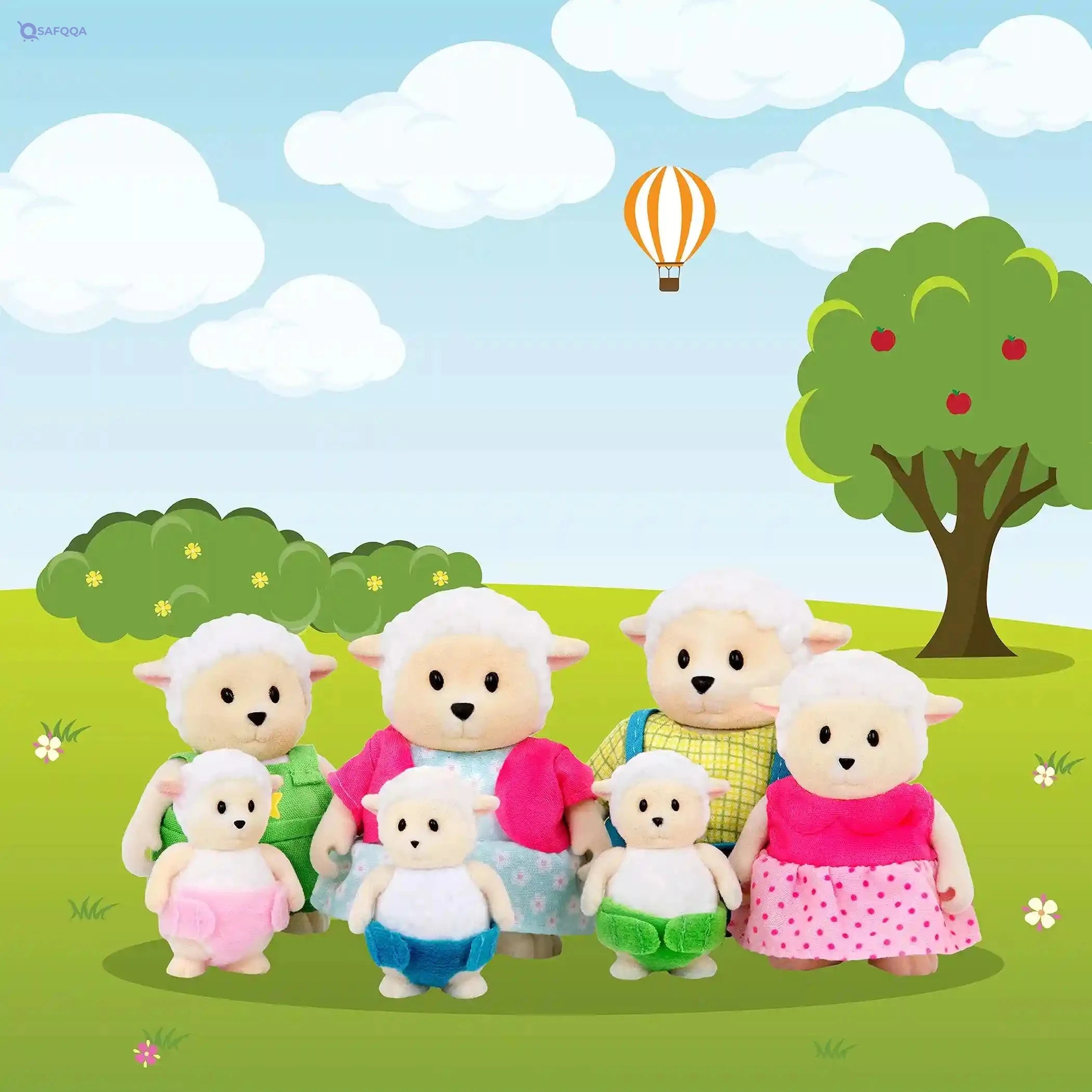 Li'l Woodzeez WZ6575Z Large Sheep Family - Safqqa Egypt