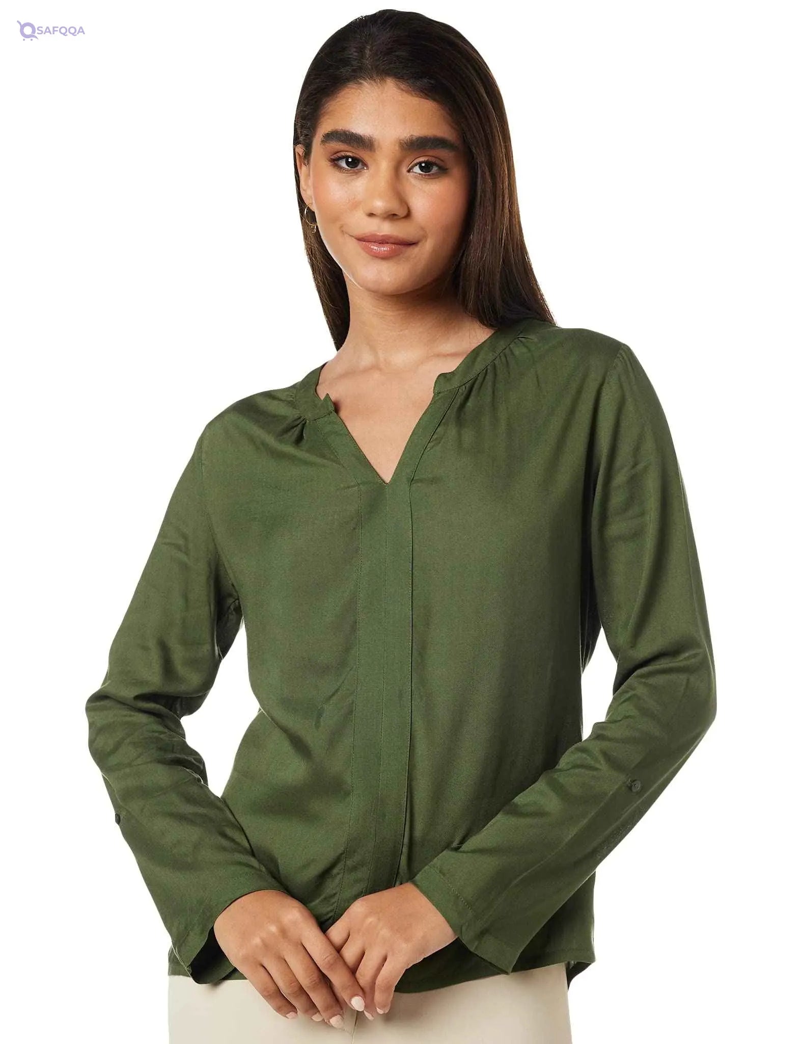 Amazon Brand - Symbol Women's Solid Regular Fit Top - Safqqa Egypt