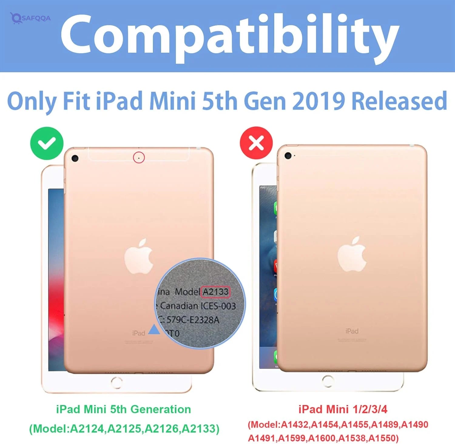 ProCase iPad Mini 5 Case  7.9 Inch (Rosegold) - Safqqa