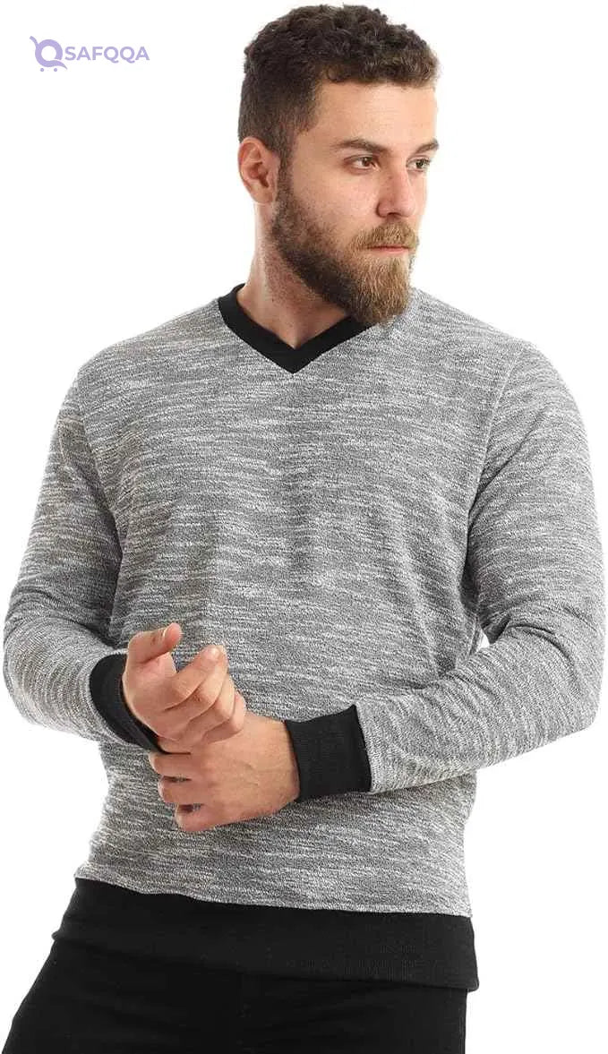 Offcliff Men's Crew Neck Long Sleeve Sweatshirt Sweater - Safqqa Egypt