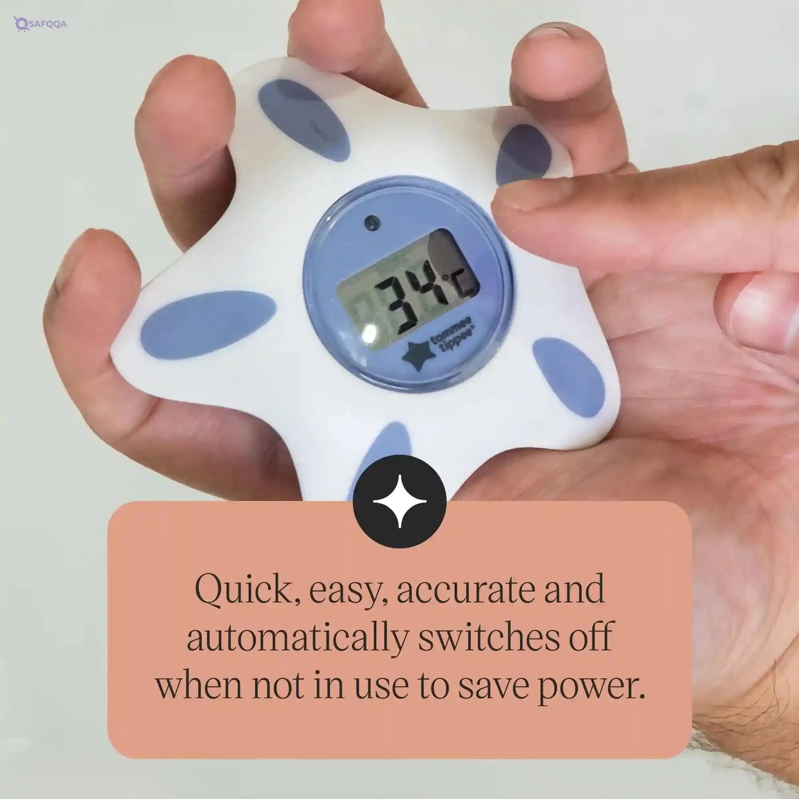 Tommee Tippee Closer to Nature Bath and Room Thermometer - Safqqa