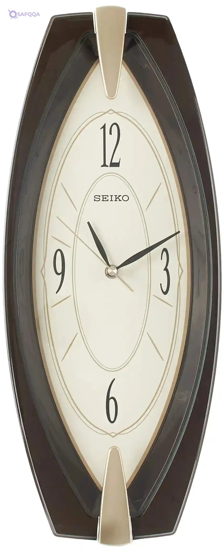 Seiko Quiet Sweep Hand Fancy Clock - Qxa342Br - Safqqa Egypt
