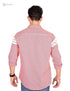 White Rabbit Slim-Fit Checkered Plaid Shirt for Men - Red and White, M - Safqqa Egypt