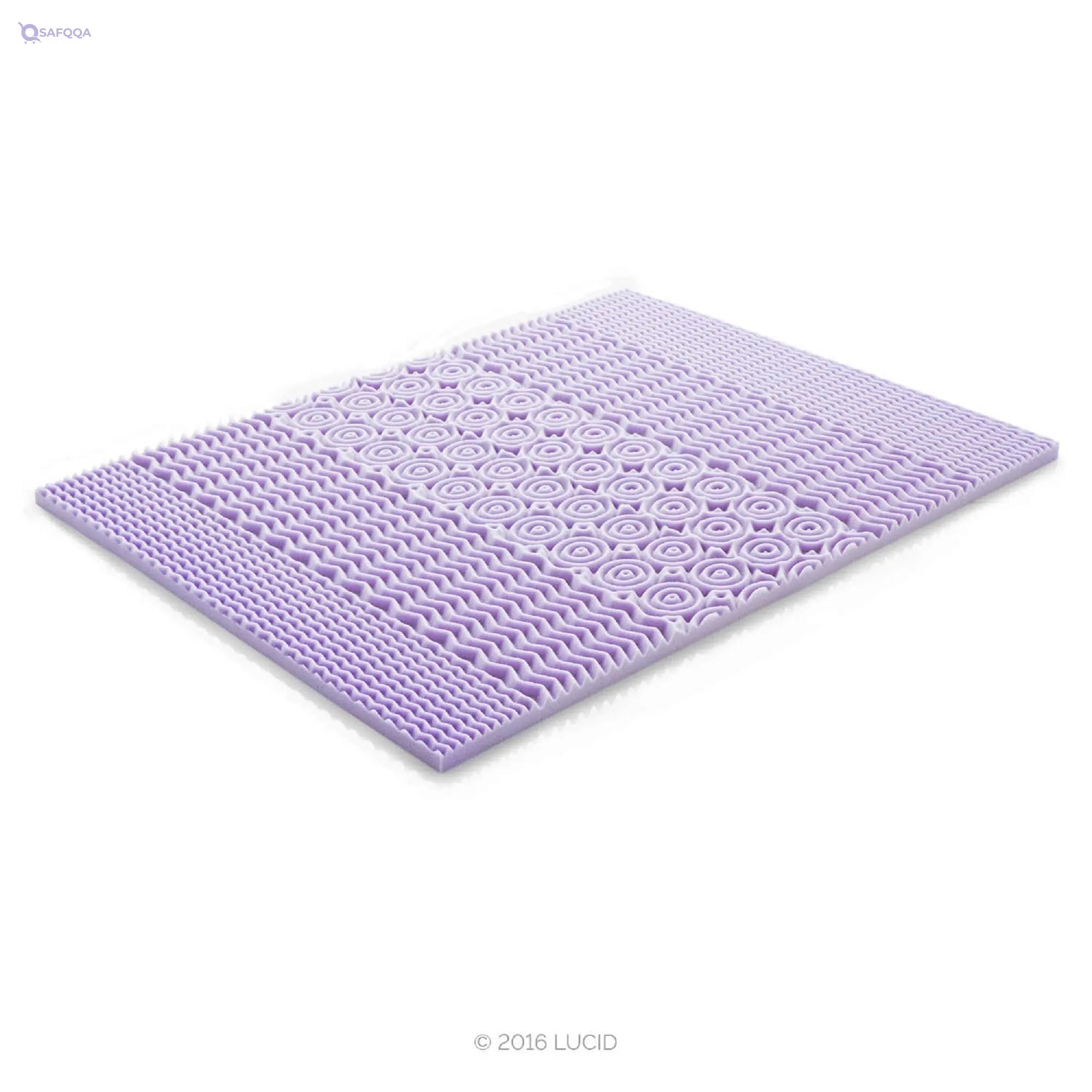 LUCID 2 Inch 5 Foam Mattress Topper Twin - Safqqa