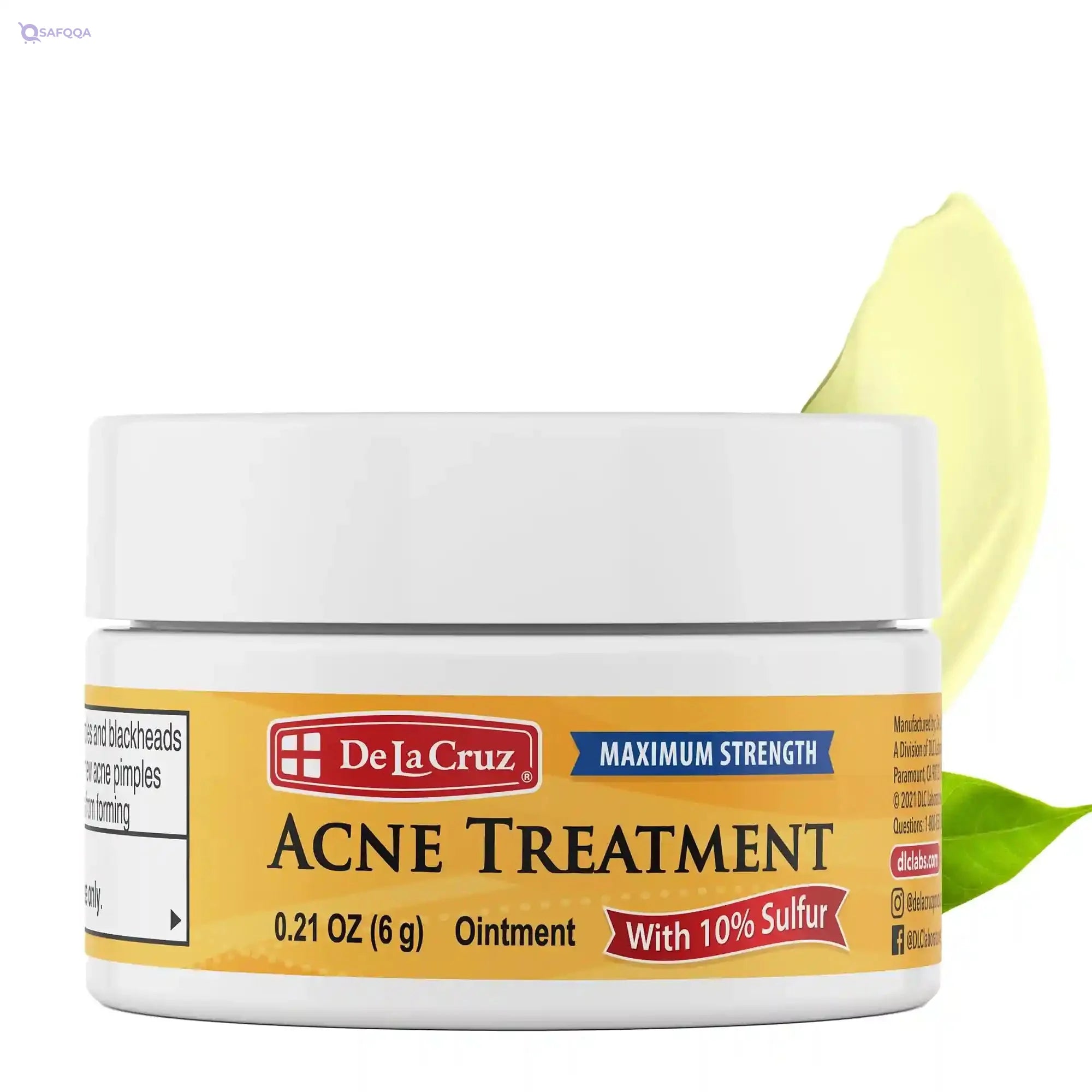 De La Cruz Acne Treatment with 10% Sulfur - Mini Size (6g) - Safqqa