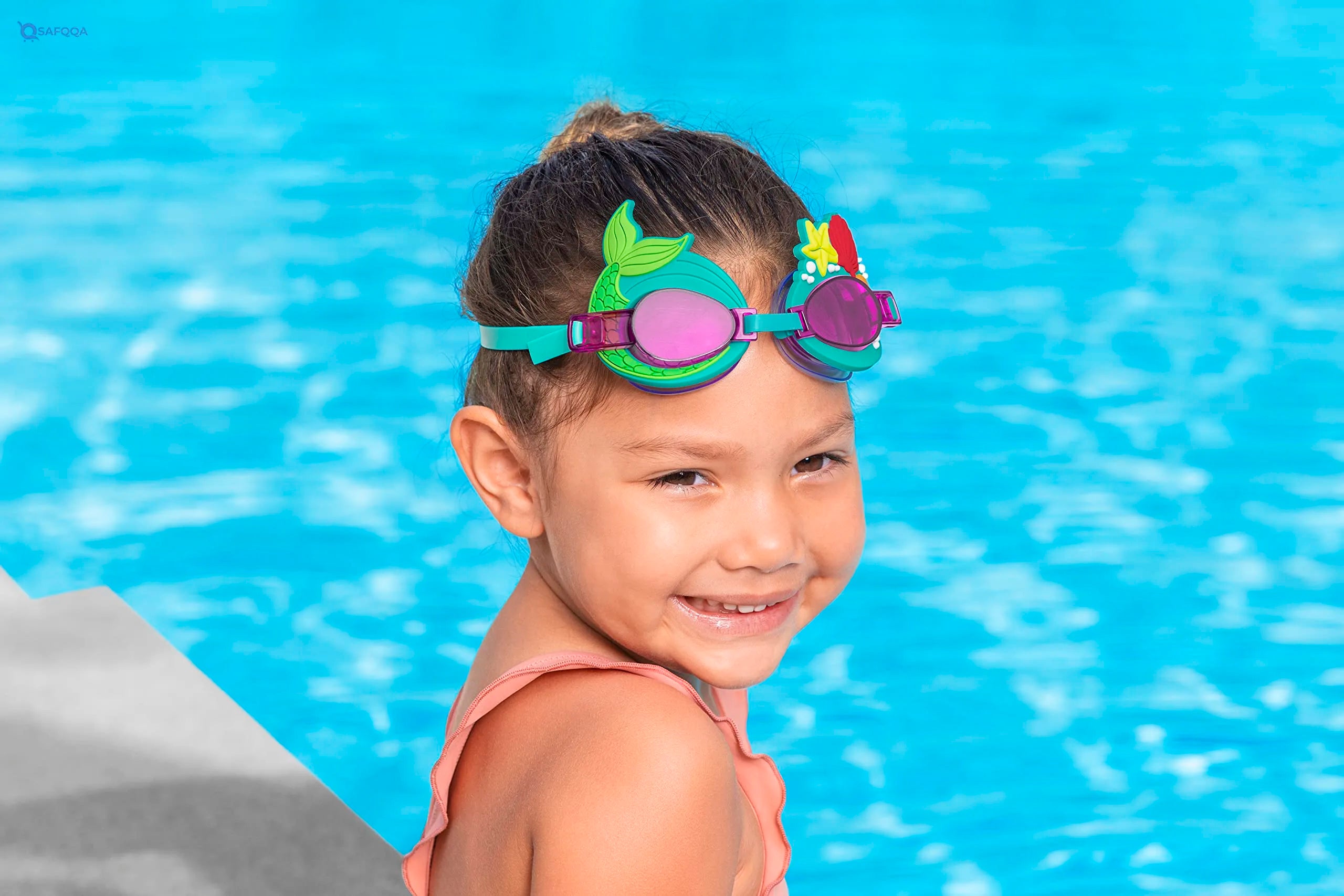 Bestway Kids Swimming Goggles (Various color shapes) - Safqqa