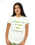 Splash Printed Words Short Sleeves Cotton T-Shirt for Women - Safqqa Egypt