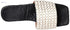 OX Faux Leather White Slides OX0011 For women, Size 38 EU - Safqqa