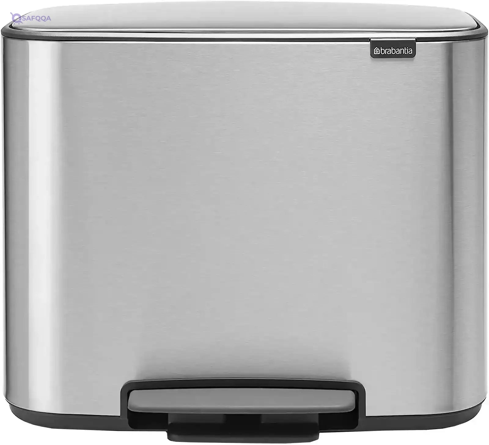 Brabantia 121241 Bo Pedal Bin 23 Litre, Mat Fingerprint Proof, Steel-Damage box with two clicks - Safqqa