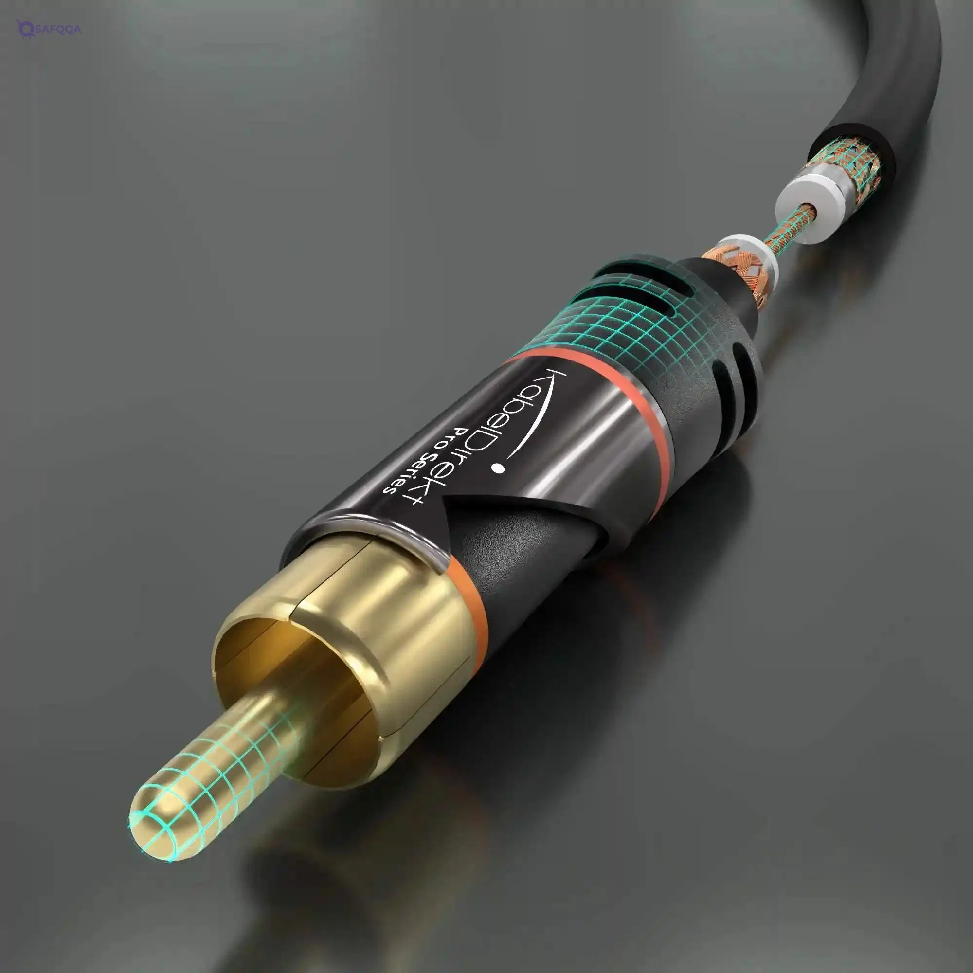 KabelDirekt 474 2m RCA/phono extension lead cable, audio/digital/video (coax male to female, for subs/amps/Hi-Fis, analogue/digital audio or composite video, 75 ohm) black - Safqqa Egypt