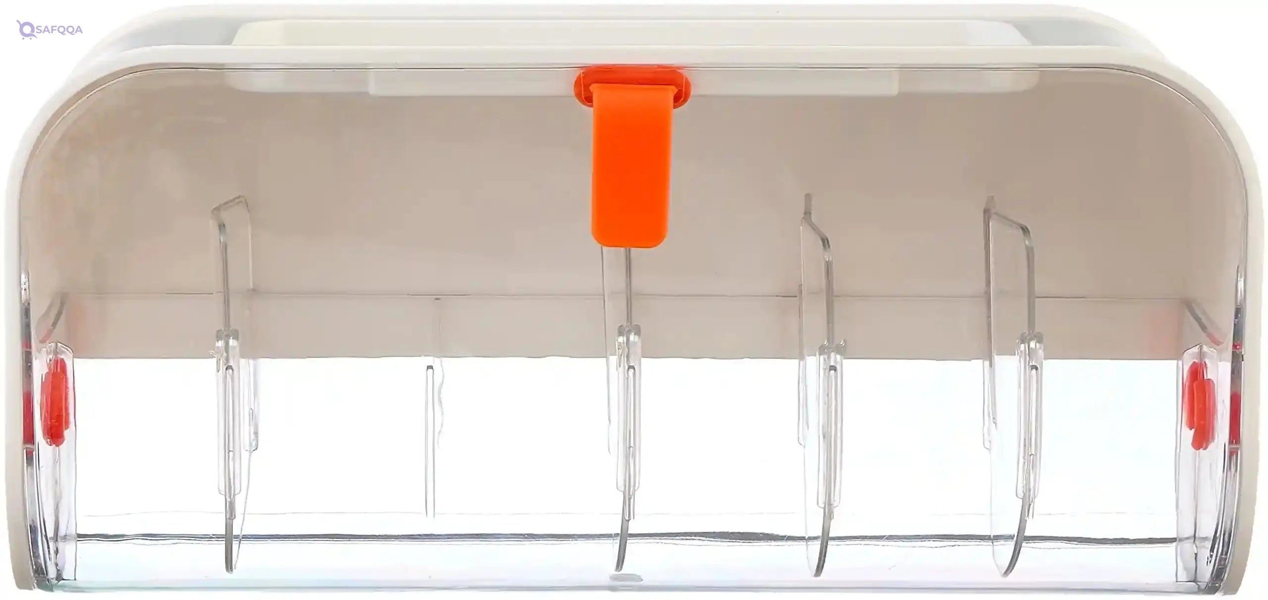 Acrylic Wall-Mounted Underwear Organizer Box - Clear White - Safqqa Egypt
