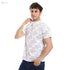 Andora Round Neck Self Pattern Basic Cotton T-Shirt-White-M, Mens - Safqqa Egypt