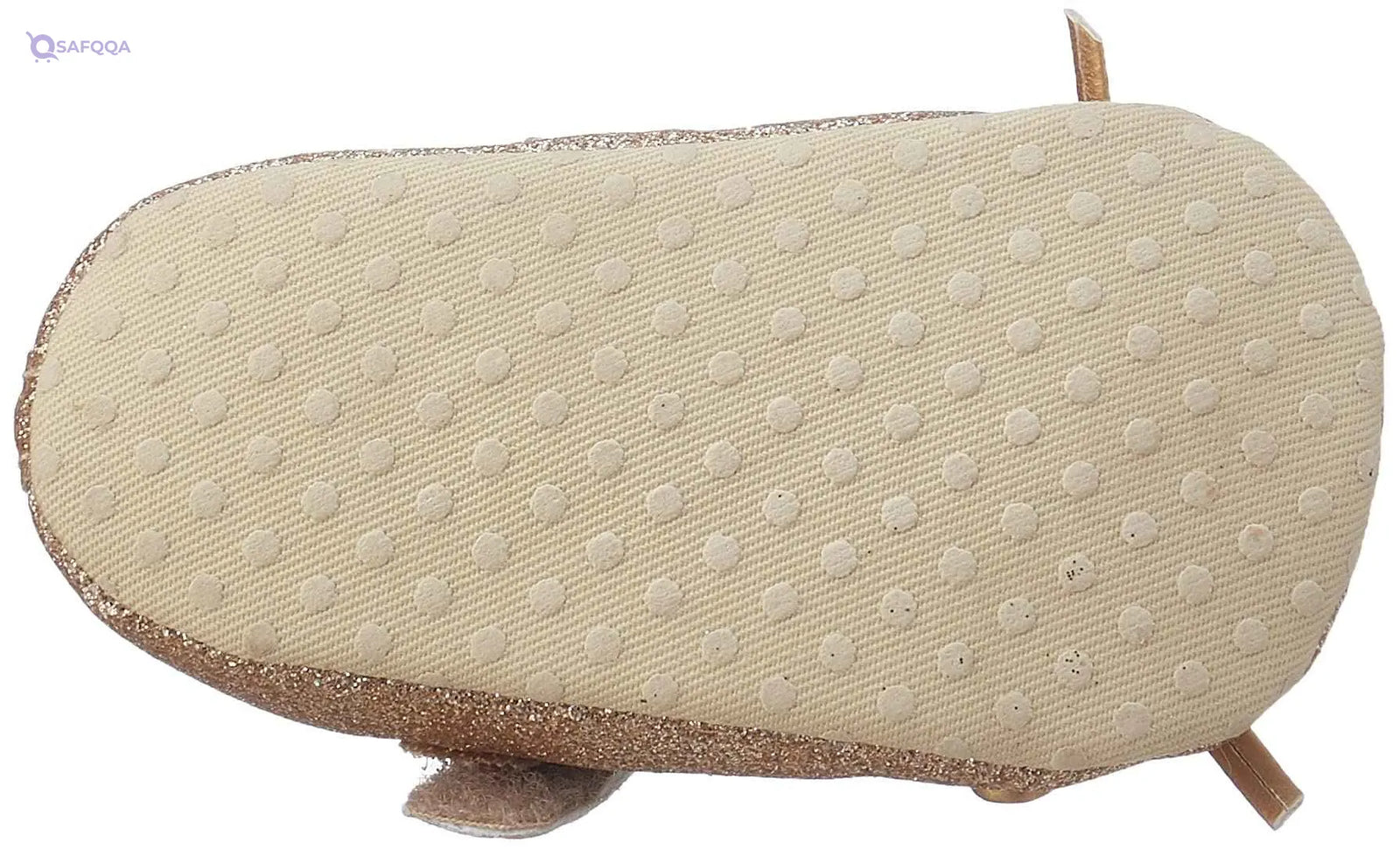 Mix & Max Metallic Bow-Detail Mary Jane Shoes for Girls - Gold, 0 - 6 Months- multi - Safqqa Egypt