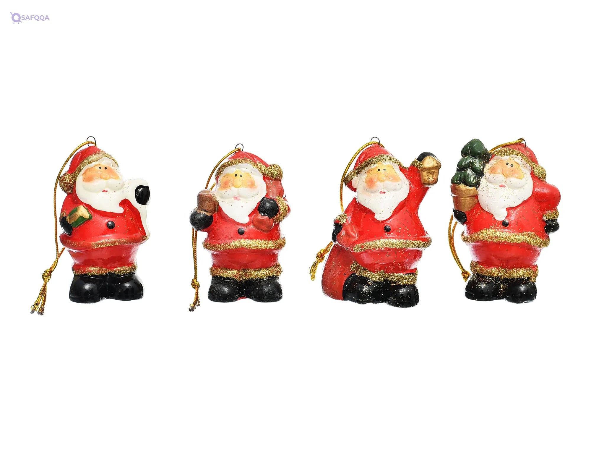Generic Pottery Christmas Tree Ornaments With Old Man Shaped For Christmas Festival Party - Safqqa