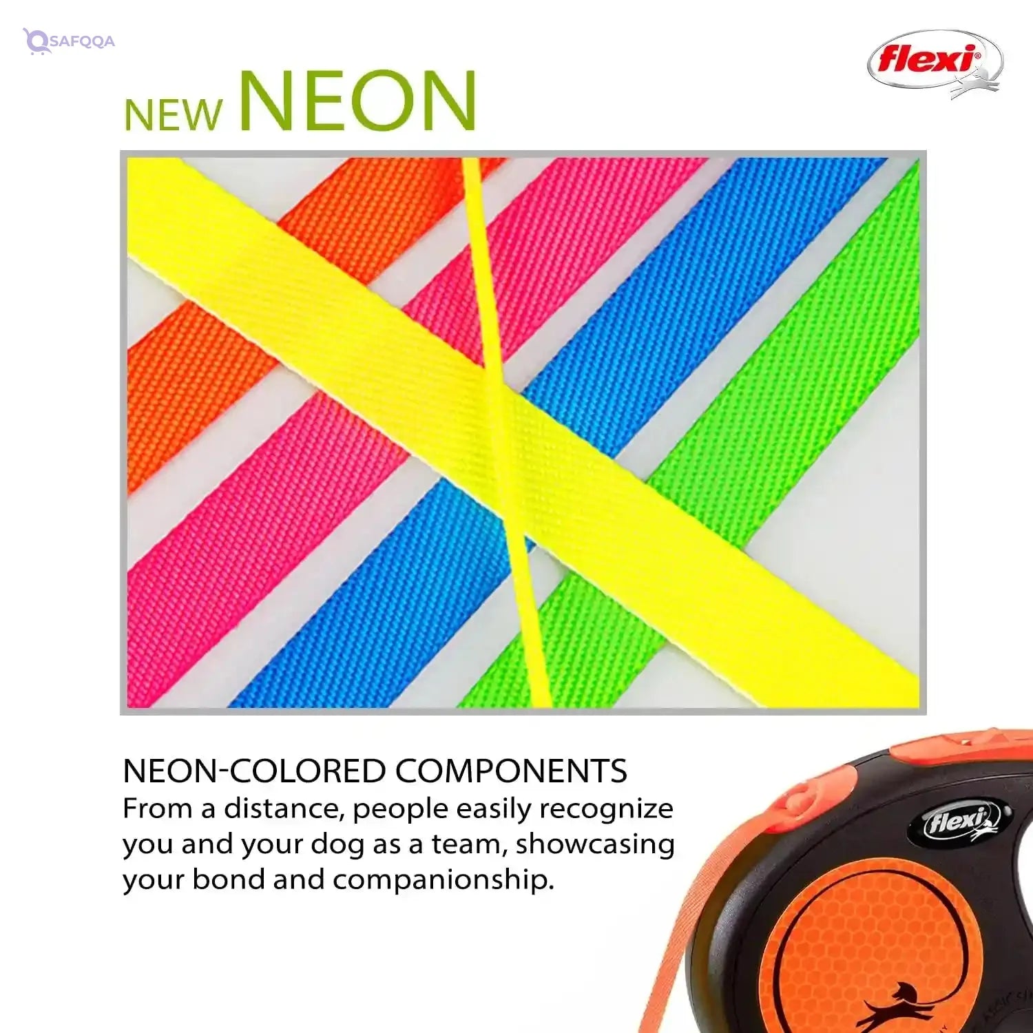 Flexi Tape 5m orange For Dog - Safqqa