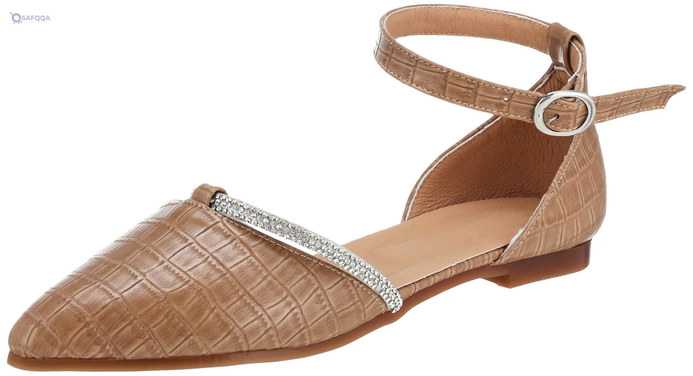 SWAY Shoes For Womens, Cafe , Cushioned footbed for all-day comfort - Safqqa