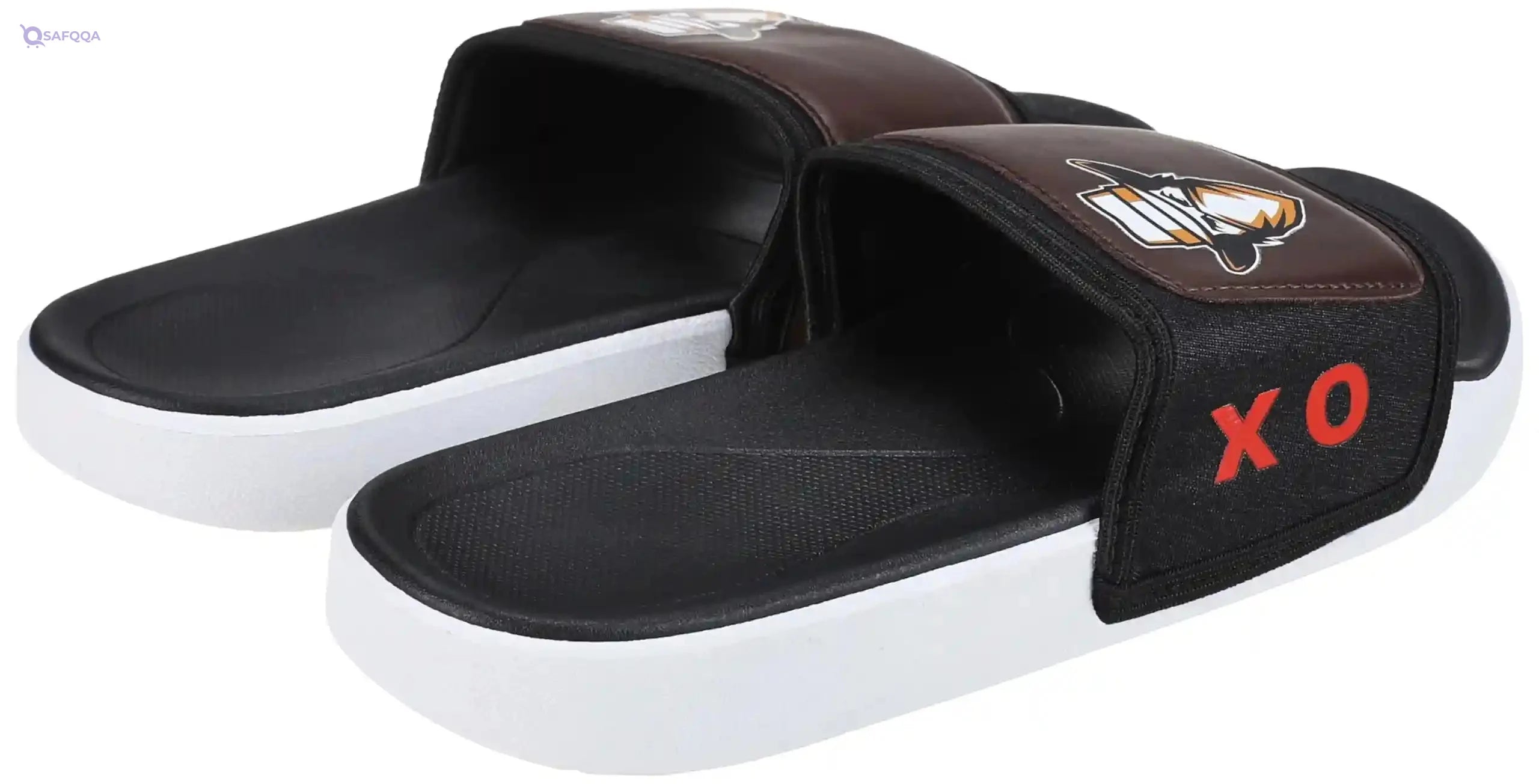 OX Rubber White Slides OX1077 For Men - Safqqa