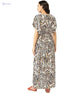 Women’s Nursing Dress with Concealed Zip – Viscose Fabric - Safqqa
