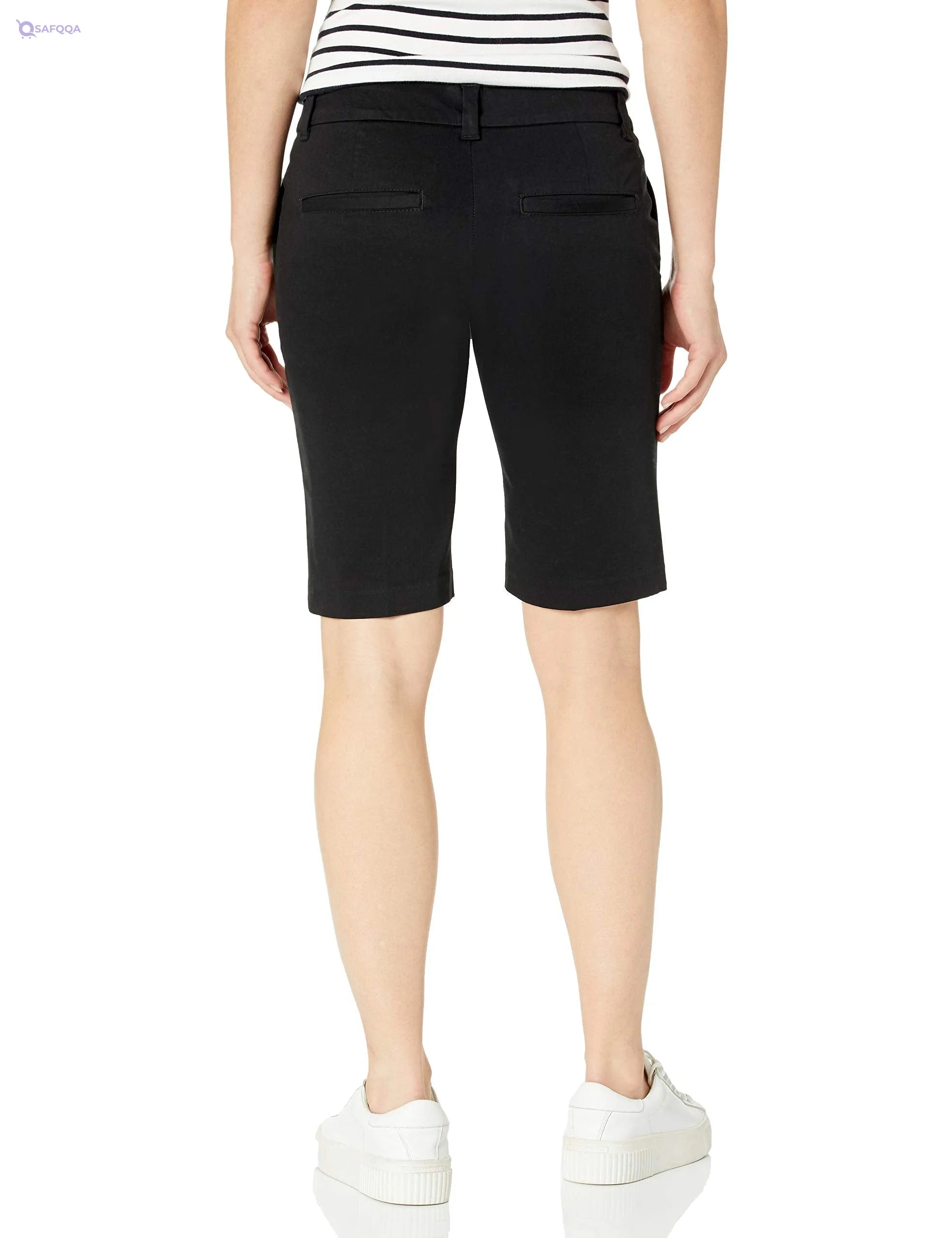 Dickies Perfect Shape Twill Bermuda Short For Women,• Made from high-quality twill fabric for comfort and durability. - Safqqa