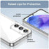 HidWee Crystal Clear Case Compatible with Samsung Galaxy A55 5G, Anti-Yellowing and Anti-Scratch Case, Anti-Shock Hybrid PC and TPU Silicone for Samsung Galaxy A55 5G - Transparent - Safqqa