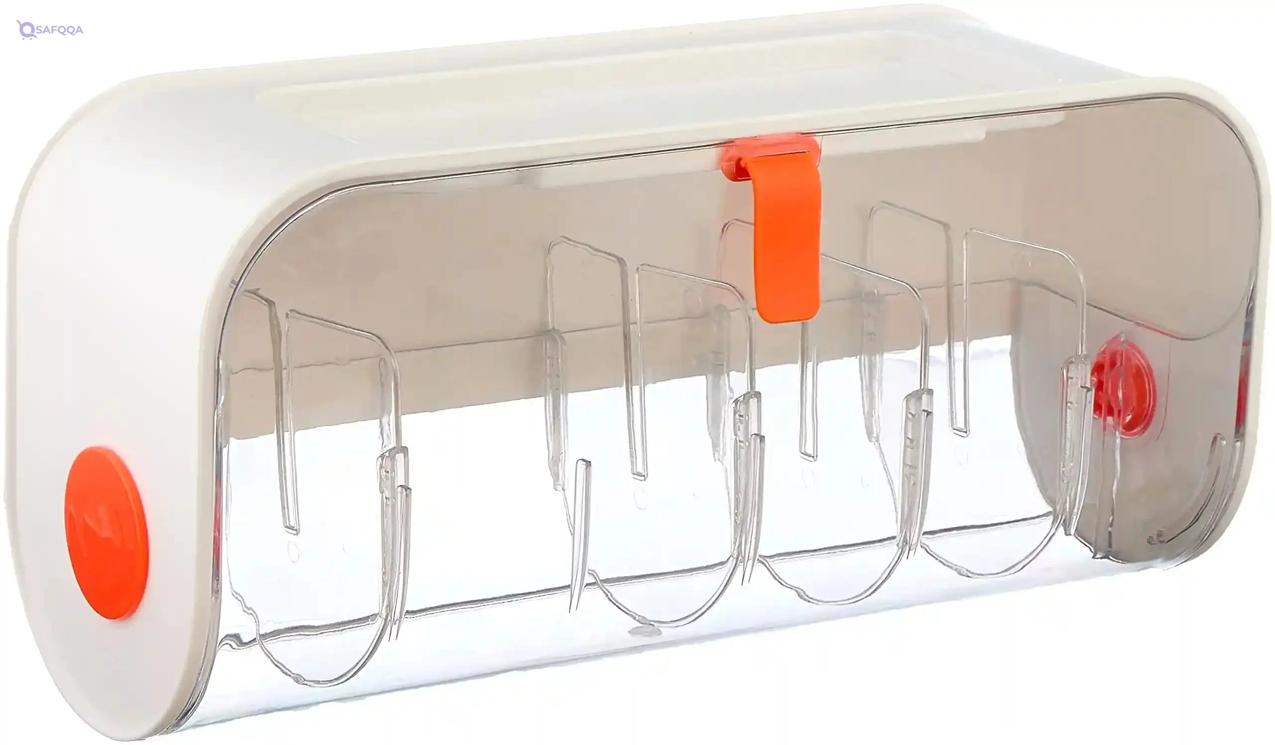 Acrylic Wall-Mounted Underwear Organizer Box - Clear White - Safqqa Egypt